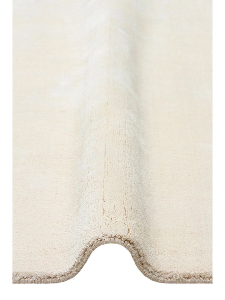 Linum Serisi Doğal Keten ve Pamuk Harmanlı Krem El Dokuma Halı NX-732