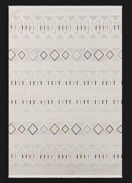 Polo Serisi Ekru/Multi Modern Halı NX-6949
