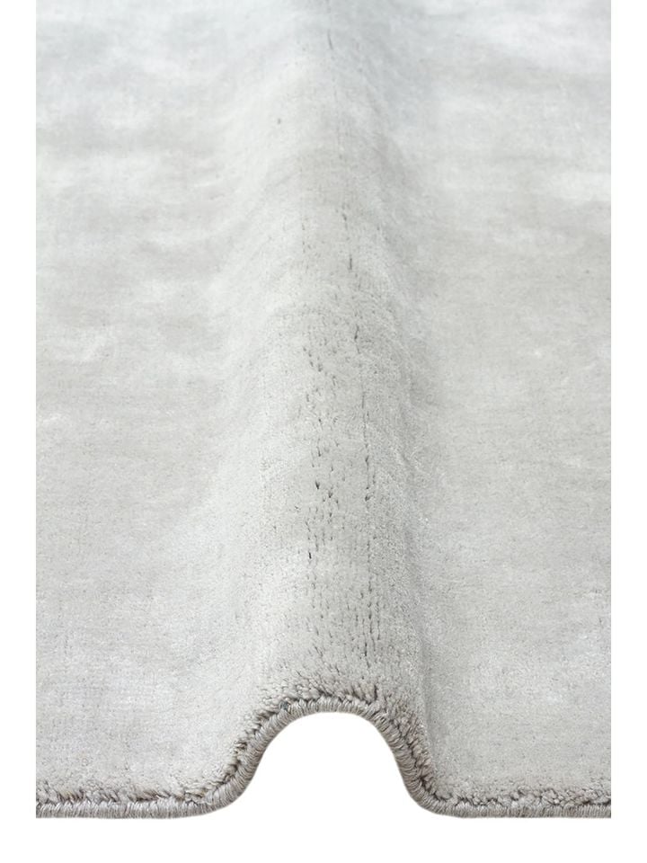 Linum Serisi Doğal Keten ve Pamuk Harmanlı Gri El Dokuma Halı NX-735