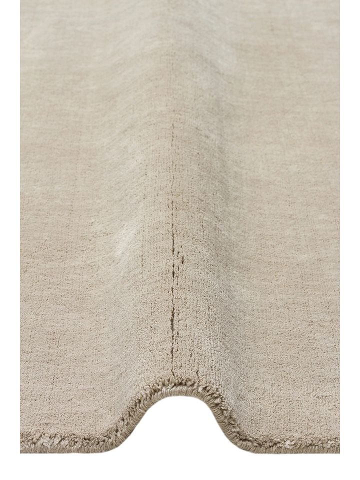 Linum Serisi Doğal Keten ve Pamuk Harmanlı Bej El Dokuma Halı NX-736