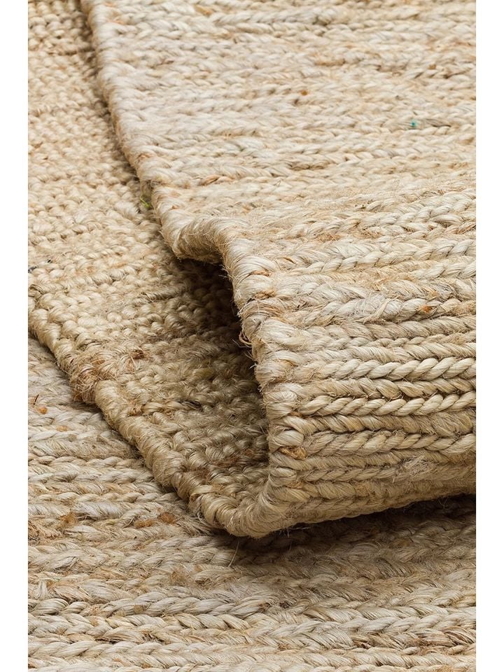 Tera Serisi %100 Doğal Jüt Sumak (Balıksırtı) Örgü Teknikli Bej El Halısı NX-737