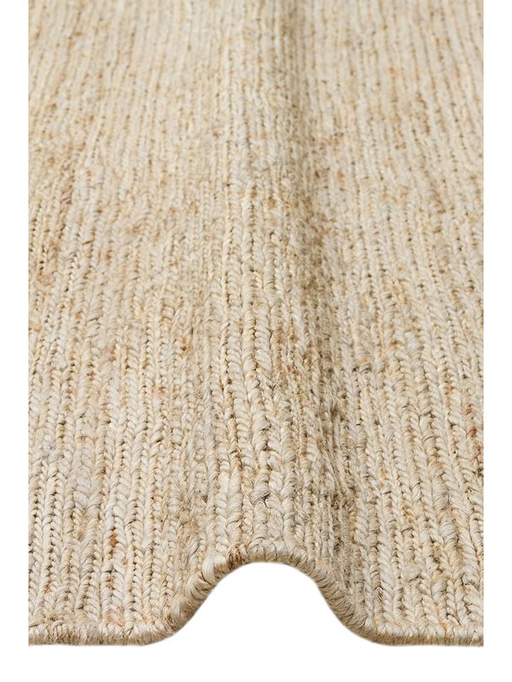 Tera Serisi %100 Doğal Jüt Sumak (Balıksırtı) Örgü Teknikli Bej El Halısı NX-737