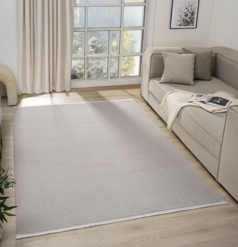 Monza Serisi Gri Renk Akrilik Halı SH-0556G