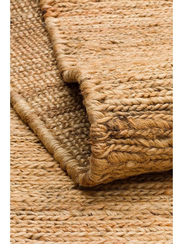 Tera Serisi %100 Doğal Jüt Sumak (Balıksırtı) Örgü Teknikli Natural El Halısı NX-741