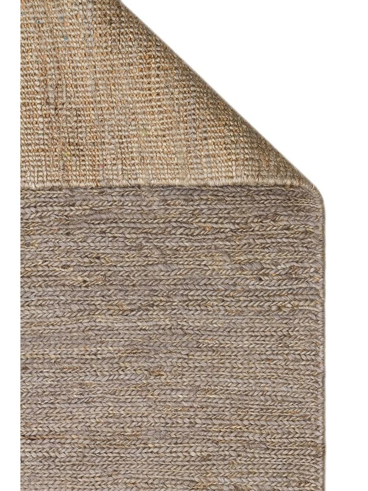 Tera Serisi %100 Doğal Jüt Sumak (Balıksırtı) Örgü Teknikli Taş Renk El Halısı NX-742