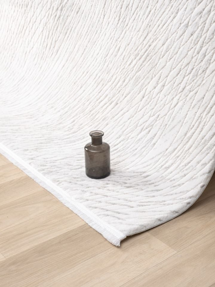 Monza Serisi Gri Renk Akrilik Halı SH-0555G