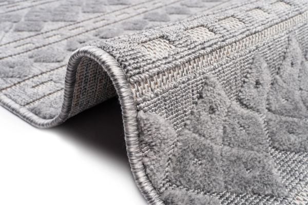 Bony Serisi Gri Renk Modern Halı SH-151