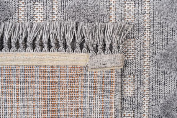 Bony Serisi Gri Renk Modern Halı SH-151