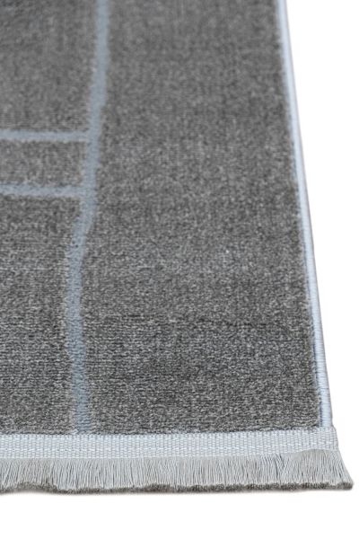 Bony Serisi Antrasit Renk Modern Halı CH-89