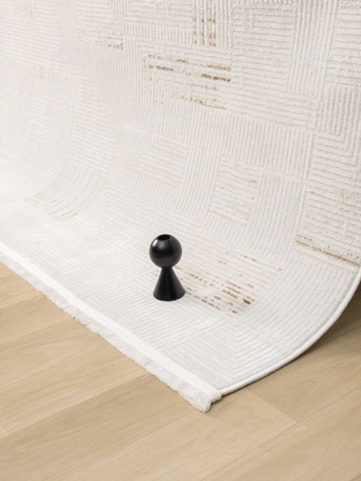 Vera Serisi Krem/Bej Makine Dokuma Halısı SH-141