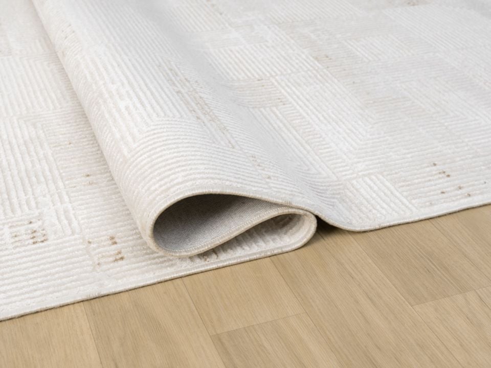 Vera Serisi Krem/Bej Makine Dokuma Halısı SH-141