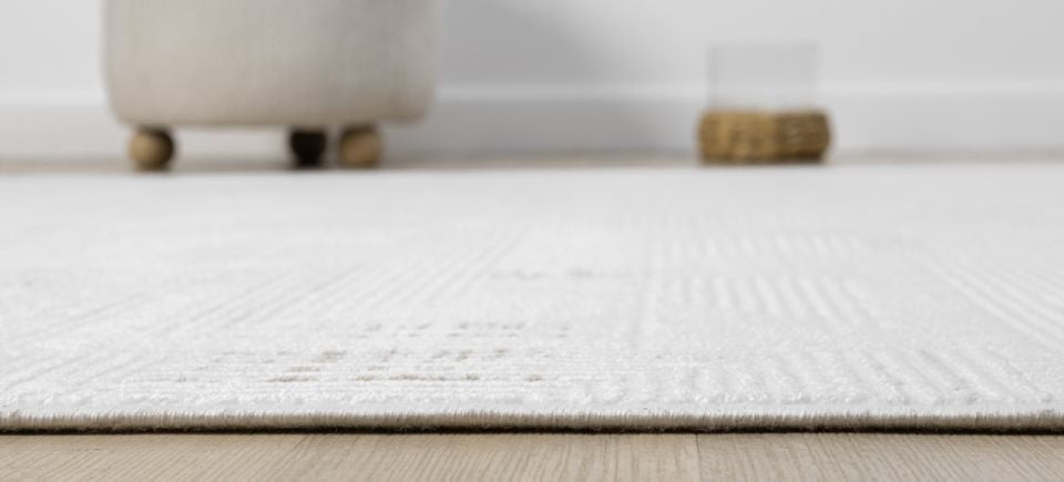 Vera Serisi Krem/Bej Makine Dokuma Halısı SH-141