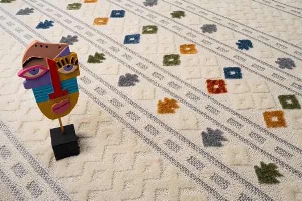 Bony Serisi Multi Renk Modern Halı SH-152