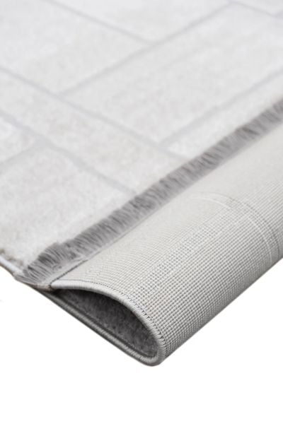 Bony Serisi Gri Renk Modern Halı CH-90