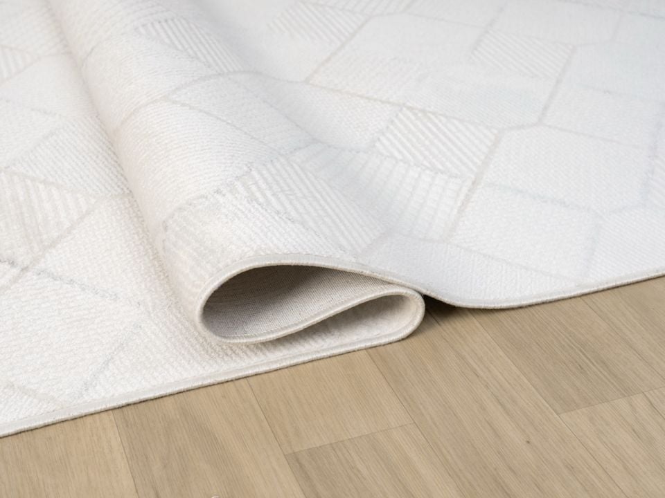 Vera Serisi Krem/Gri Makine Dokuma Halısı SH-143