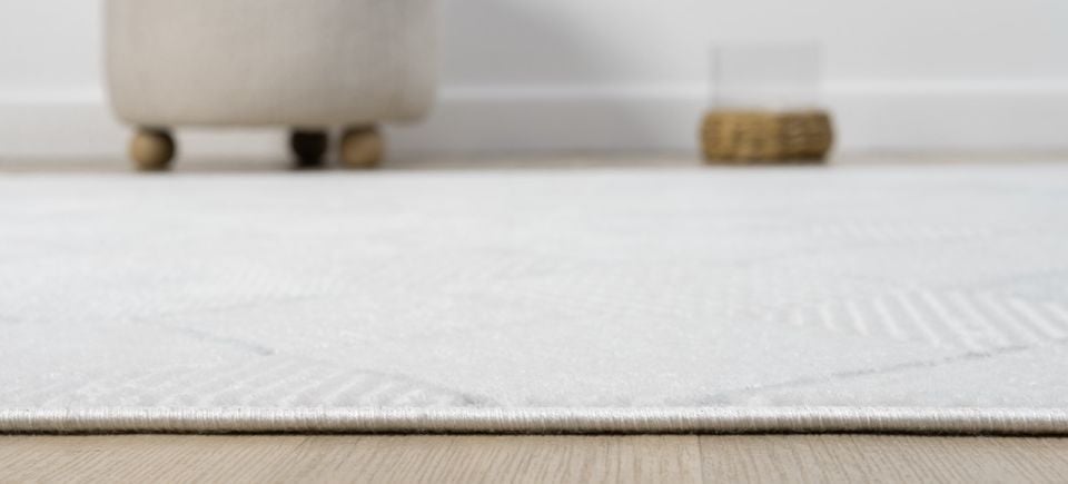 Vera Serisi Krem/Gri Makine Dokuma Halısı SH-143