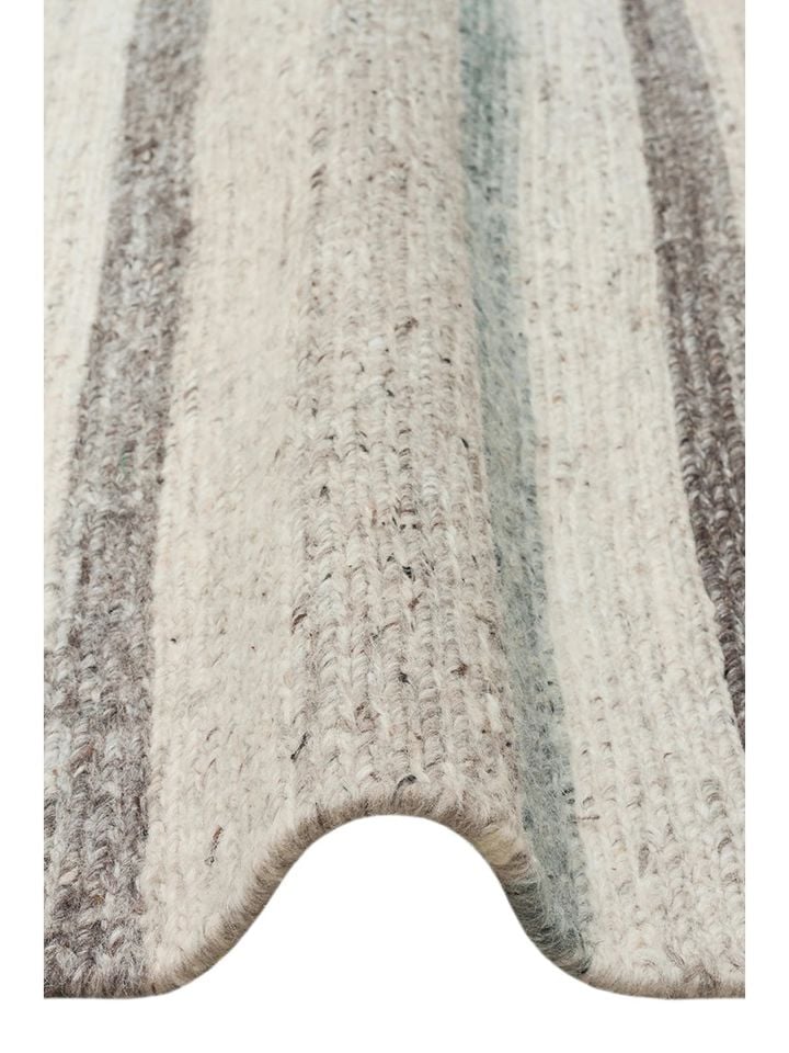 Sumak Artisan Serisi %100 Naturel Yeni Zelanda Yünü & Pamuk Gri/Mavi Renk El Dokuma Halı NX-749