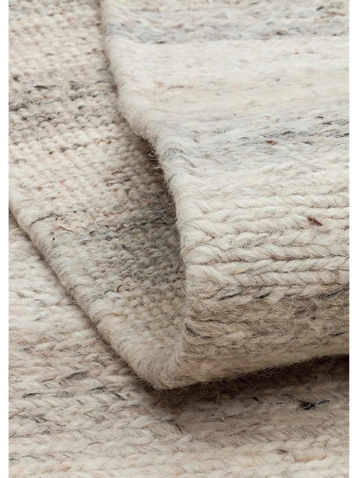 Sumak Artisan Serisi %100 Naturel Yeni Zelanda Yünü & Pamuk Taş Renk El Dokuma Halı NX-750