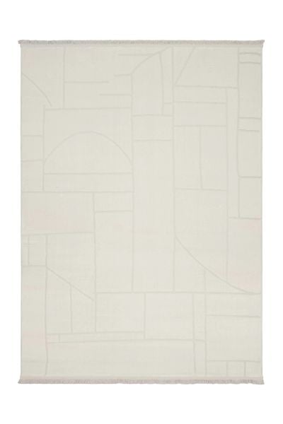 Bony Serisi Krem Renk Modern Halı CH-92