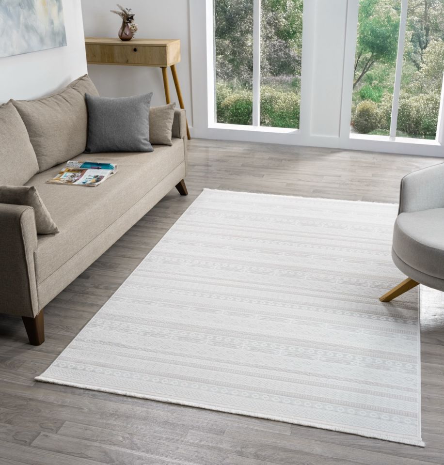 Vera Serisi Krem Makine Dokuma Halısı SH-144