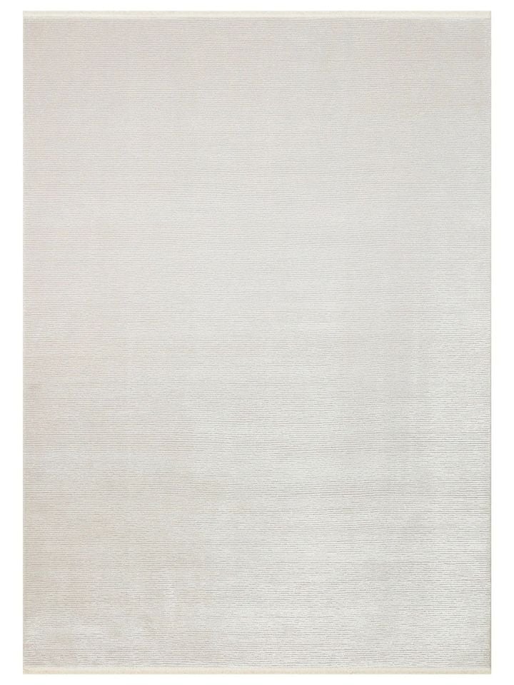 Lumina Luxe Serisi Modern Parlak Viskon & Akrilik Karışımlı Krem Renk Halı NX-754