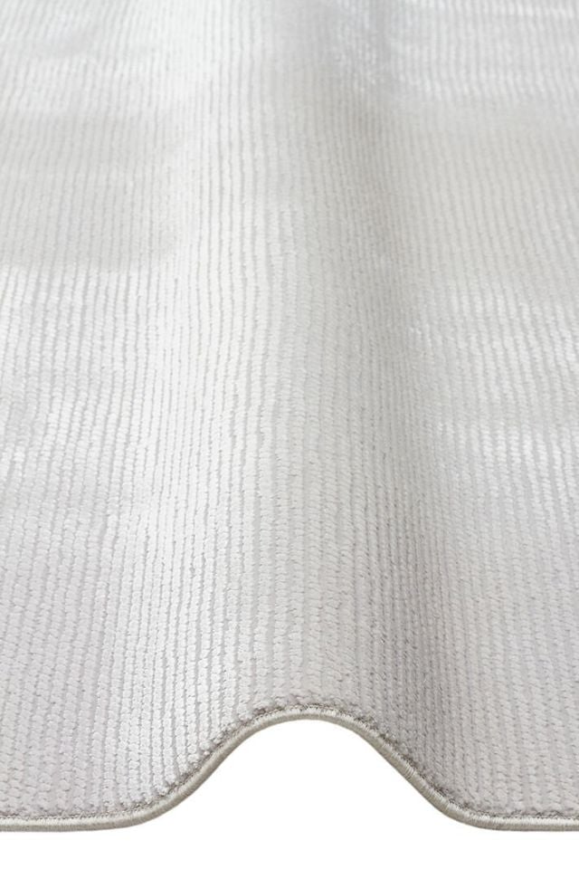 Lumina Luxe Serisi Modern Parlak Viskon & Akrilik Karışımlı Krem Renk Halı NX-754