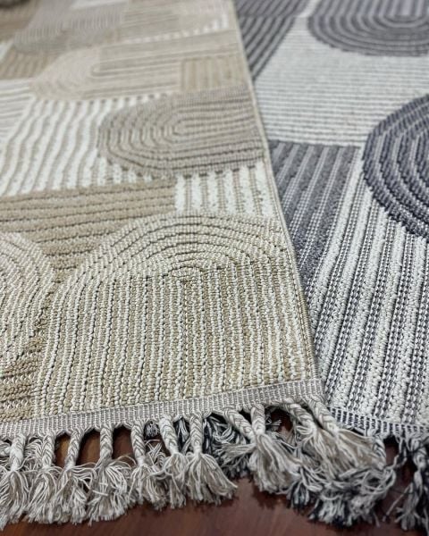 Nordic Serisi Bej Renk Modern Halı TH-72