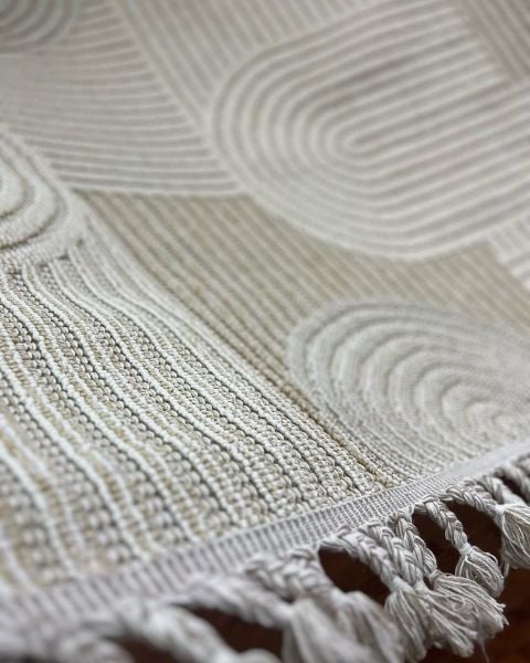 Nordic Serisi Bej Renk Modern Halı TH-72