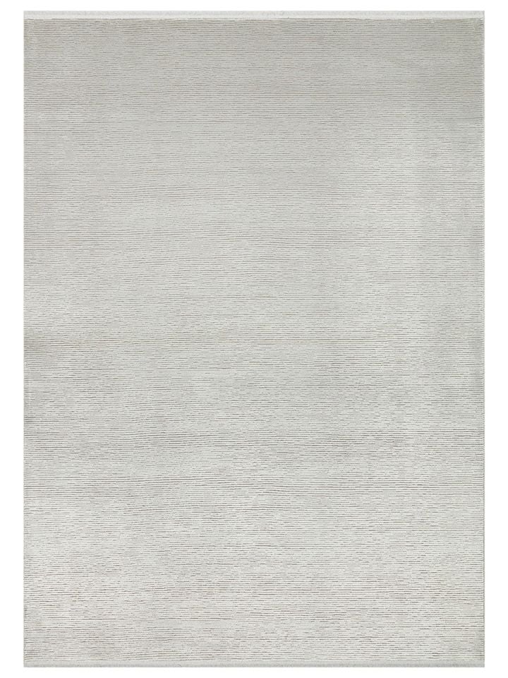 Lumina Luxe Serisi Modern Parlak Viskon & Akrilik Karışımlı Gri Renk Halı NX-755