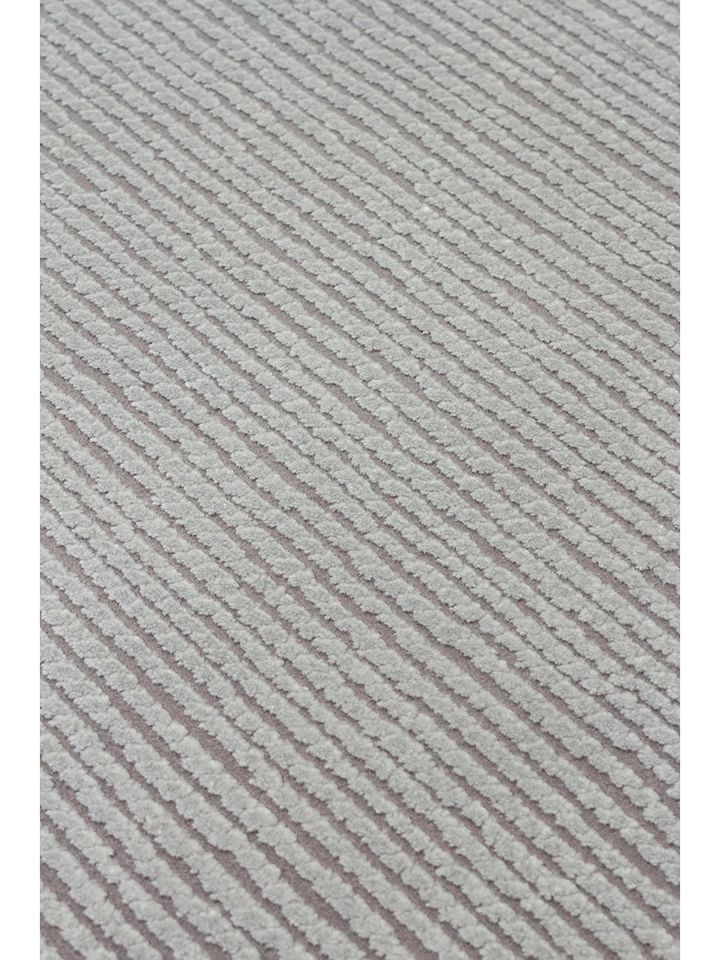 Lumina Luxe Serisi Modern Parlak Viskon & Akrilik Karışımlı Gri Renk Halı NX-755