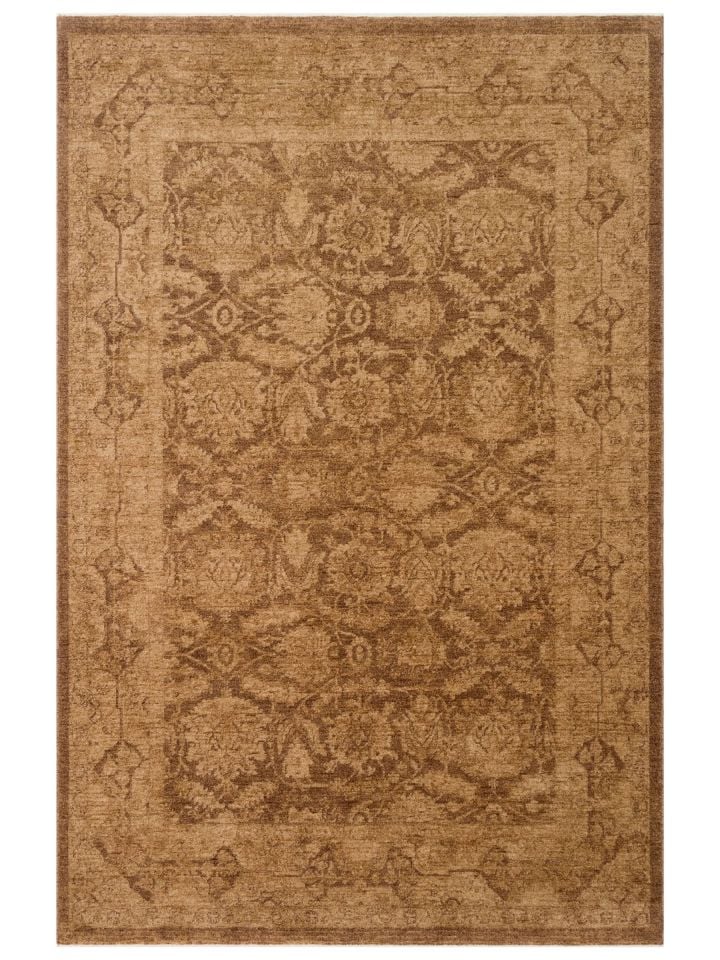 Luna Serisi Vintage Bej Renk Yumuşak Makine Halısı EH-0278