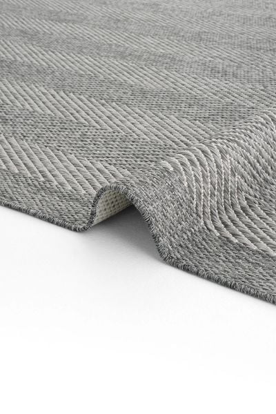 Alfa Serisi Makinede Yıkanabilir Gri/Antrasit Sisal Halı NX-08