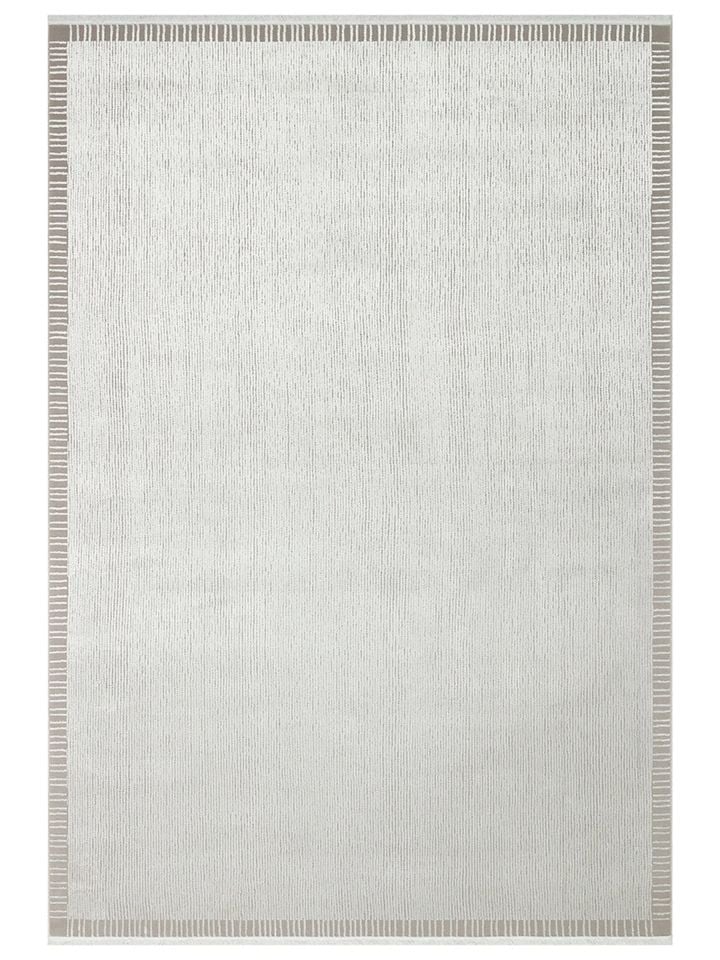 Lumina Luxe Serisi Modern Parlak Viskon & Akrilik Karışımlı Gri Renk Halı NX-757