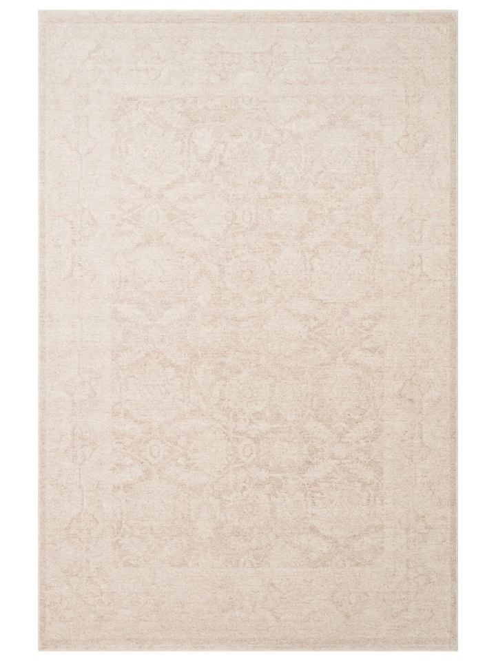 Luna Serisi Vintage Krem Renk Yumuşak Makine Halısı EH-0279
