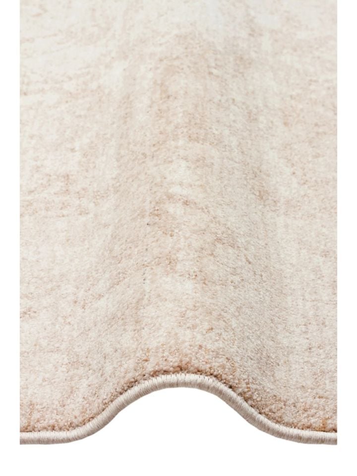 Luna Serisi Vintage Krem Renk Yumuşak Makine Halısı EH-0279