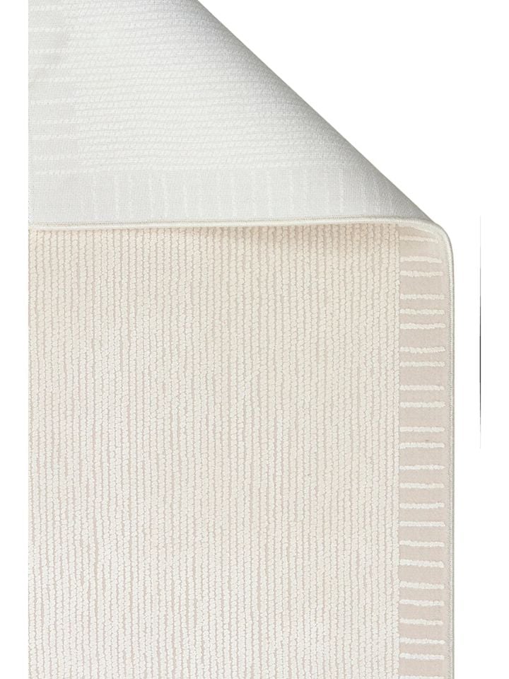 Lumina Luxe Serisi Modern Parlak Viskon & Akrilik Karışımlı Bej Renk Halı NX-758