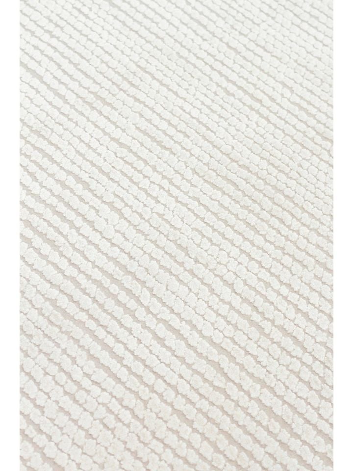 Lumina Luxe Serisi Modern Parlak Viskon & Akrilik Karışımlı Bej Renk Halı NX-758