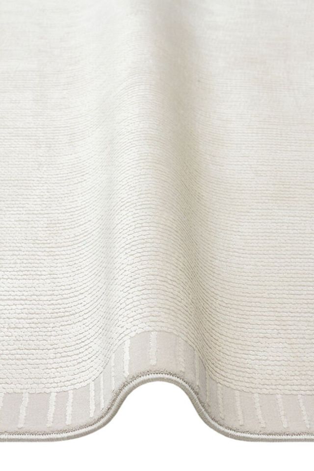 Lumina Luxe Serisi Modern Parlak Viskon & Akrilik Karışımlı Bej Renk Halı NX-758