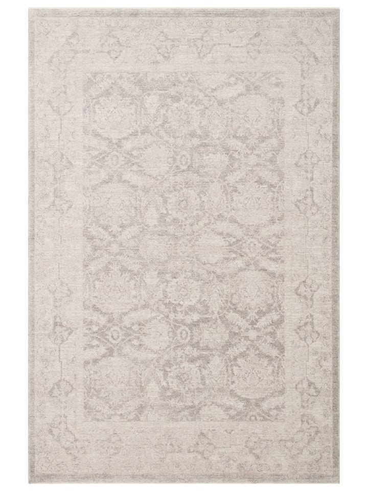 Luna Serisi Vintage Gri Renk Yumuşak Makine Halısı EH-0280