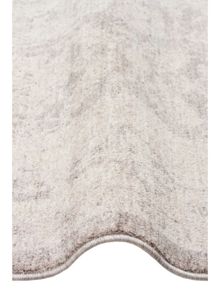 Luna Serisi Vintage Gri Renk Yumuşak Makine Halısı EH-0280