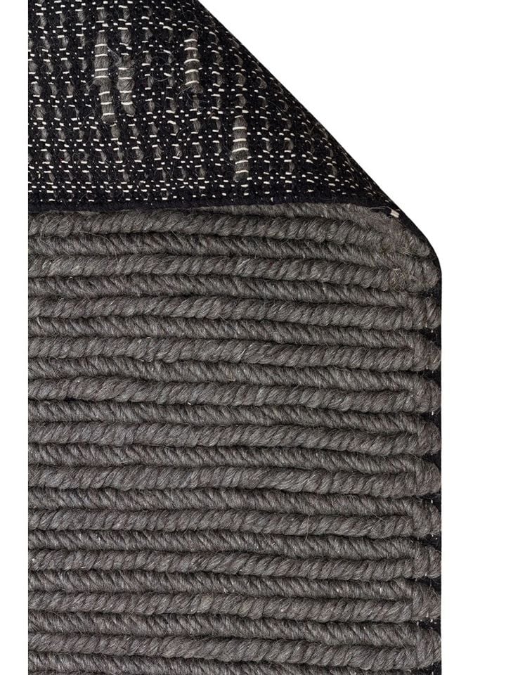 Nodus Serisi El Dokuma Örgü Yün Antrasit Renk Halı NX-3736