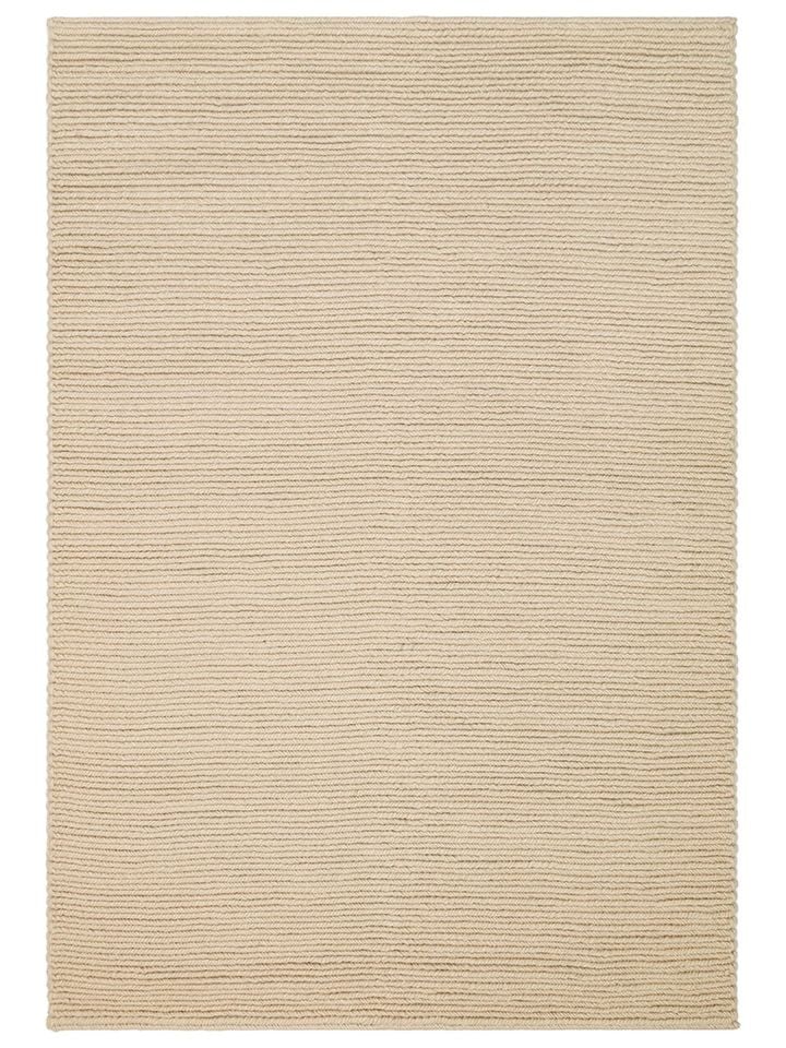 Nodus Serisi El Dokuma Örgü Yün Bej Renk Halı NX-3737