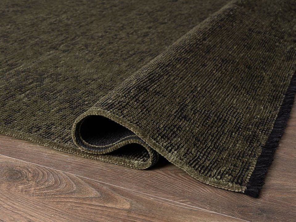 FIRSAT ÖLÇÜ 100x200 Yeşil Renk Makinede Yıkanabilir Kilim