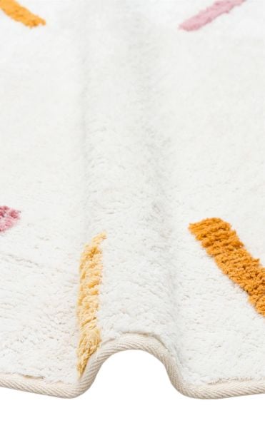 Yıkanabilir Kaymaz Tabanlı Natural Pamuk Çocuk/Bebek Halısı NX-233