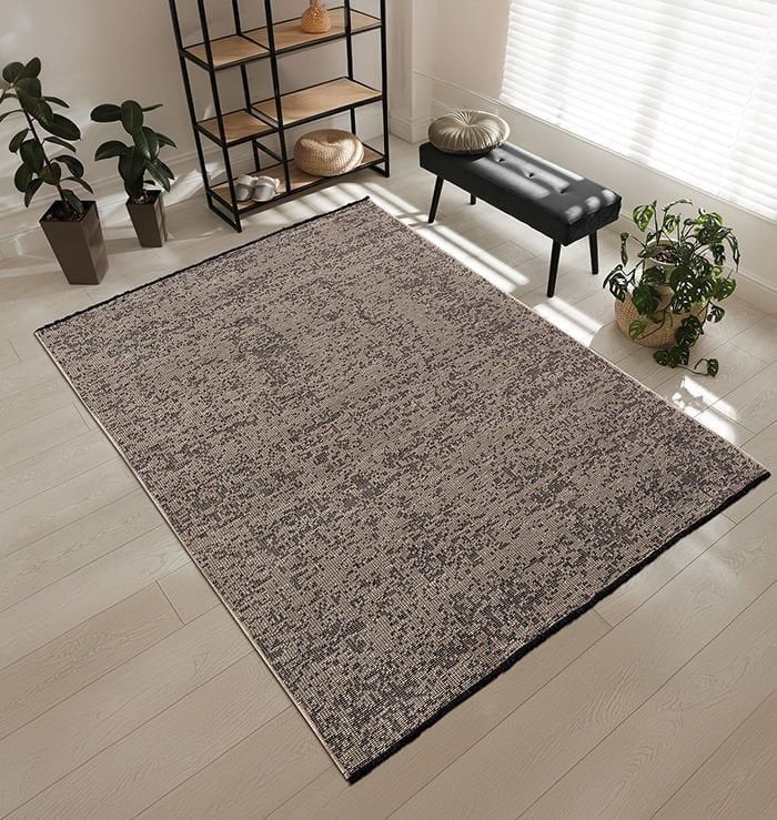 FIRSAT ÖLÇÜ 100x200 Vizon Renk Makinede Yıkanabilir Kilim