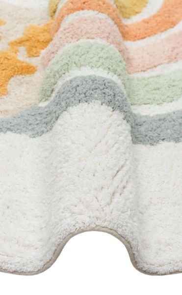 Yıkanabilir Kaymaz Tabanlı Natural Pamuk Çocuk/Bebek Halısı NX-235