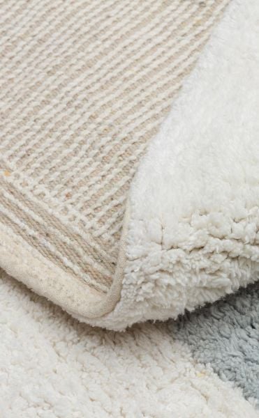 Yıkanabilir Kaymaz Tabanlı Natural Pamuk Çocuk/Bebek Halısı NX-235