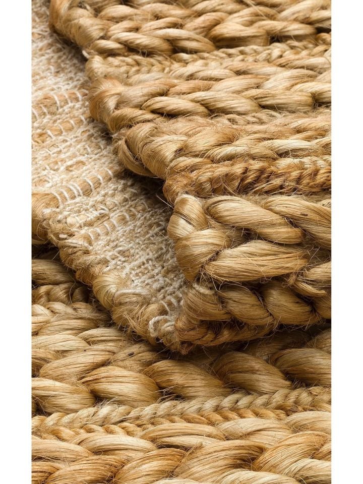 Siena Serisi Bej Renk Jüt El Dokuma Halı NX-1704