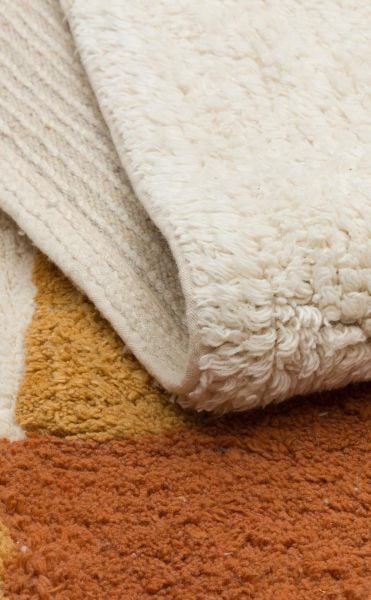 Yıkanabilir Kaymaz Tabanlı Natural Pamuk Çocuk/Bebek Halısı NX-236