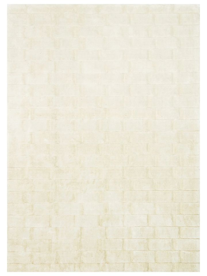 Relief Serisi 3D Kabartmalı Modern Krem Renk Halı NX-762